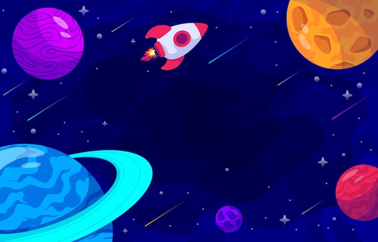 Vector space rocket adventure