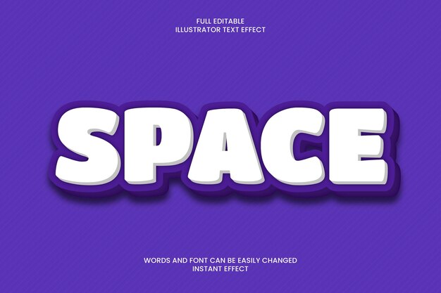 Space Text Effect