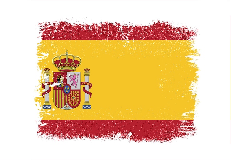 Vector spain flag illustration vector design