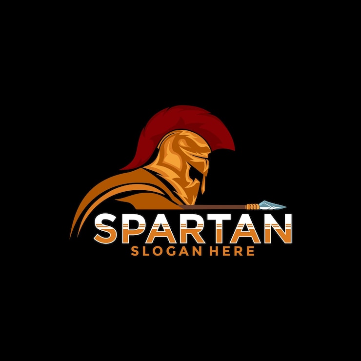 Vector spartan logo vector spartan esport logo vector illustration design template