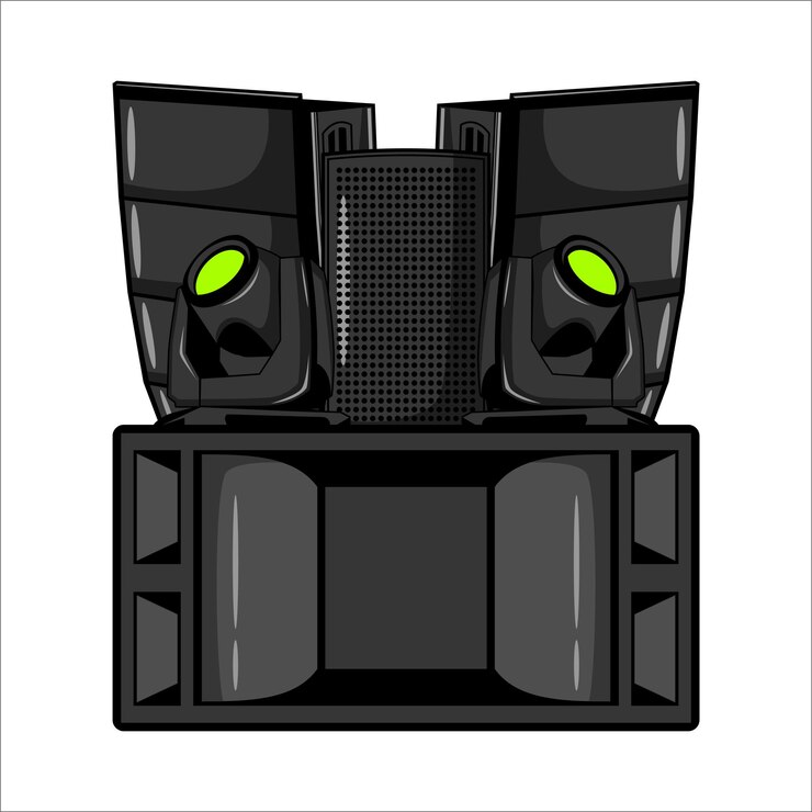 SPEAKER SOUNDSYSTEM AND LIGHTING VECTOR