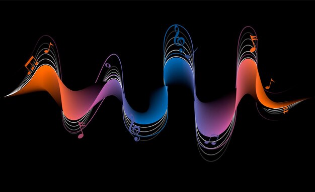 Speaking sound wave illustration vector
