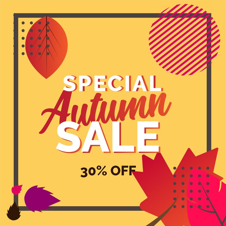 Vector special auntumn sale