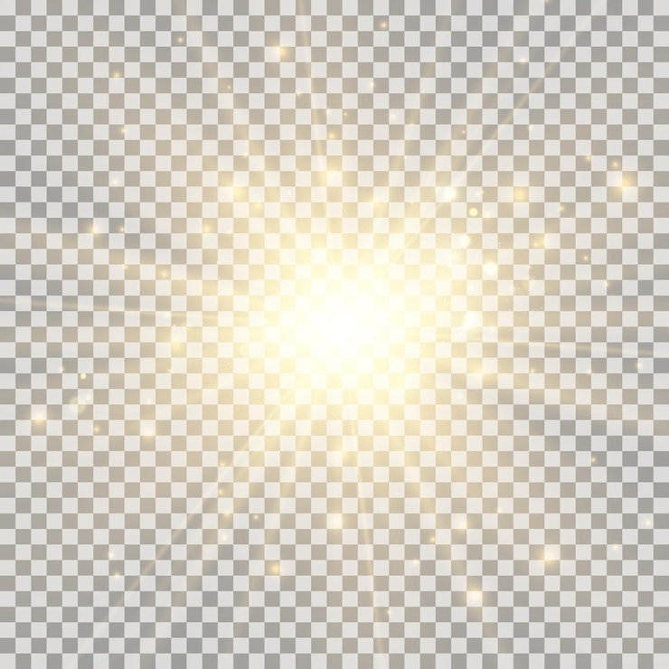 Special lens flash light effect The flash flashes rays and searchlight illustWhite glowing