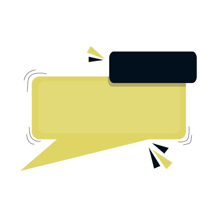 speech bubble box with arrow for sale design