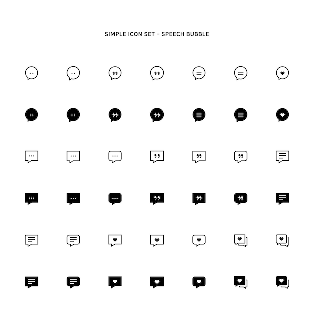 Speech bubble icon based on message status