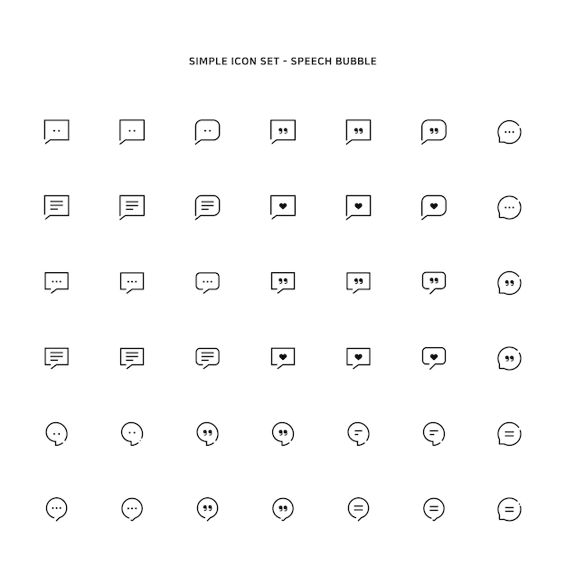 Speech bubble icon based on message status
