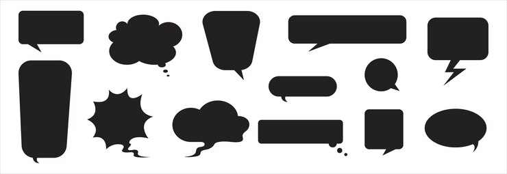 Speech Bubble set Talk bubble Cloud speech bubbles collection