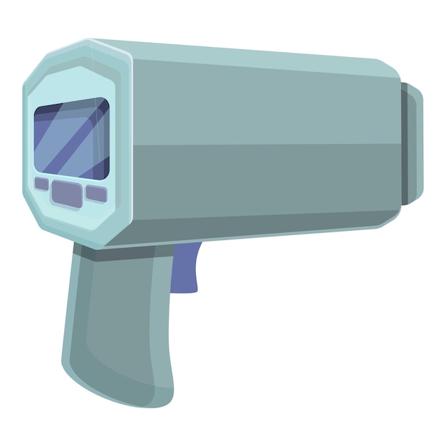 Speed radar car icon Cartoon of Speed radar car vector icon for web design isolated on white background
