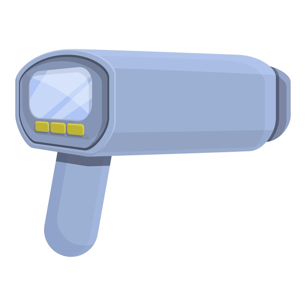 Speed radar digital icon Cartoon of Speed radar digital vector icon for web design isolated on white background