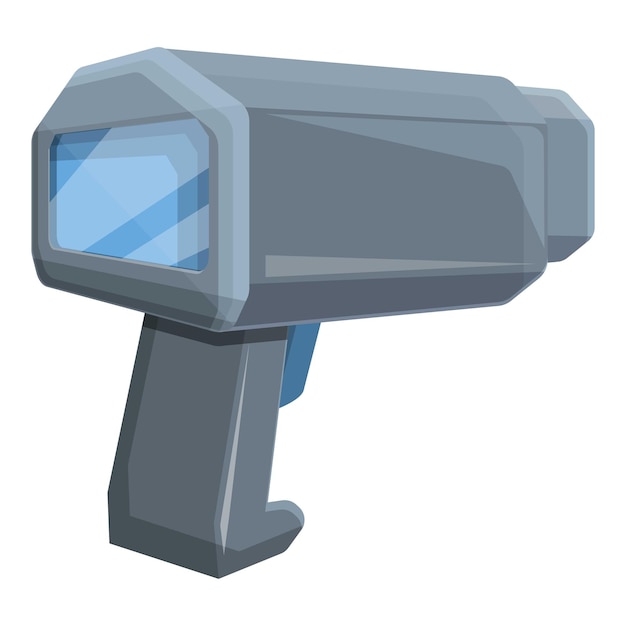 Speed radar road icon Cartoon of Speed radar road vector icon for web design isolated on white background