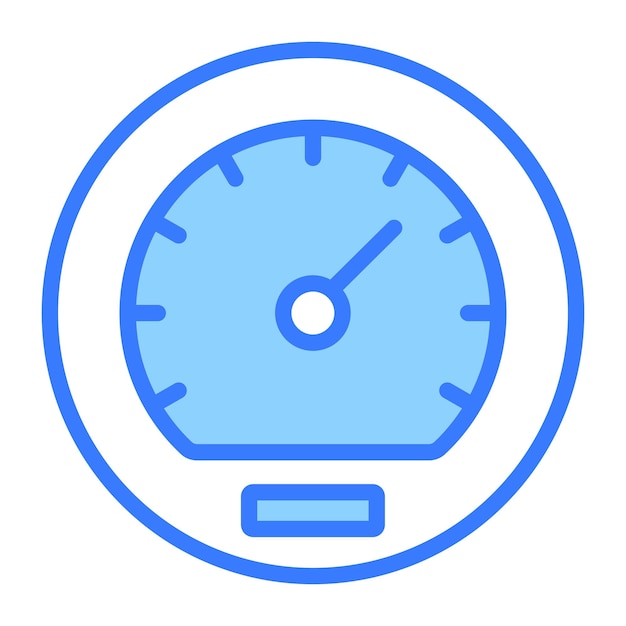 speedometer vector design speed indicator icon in editable style