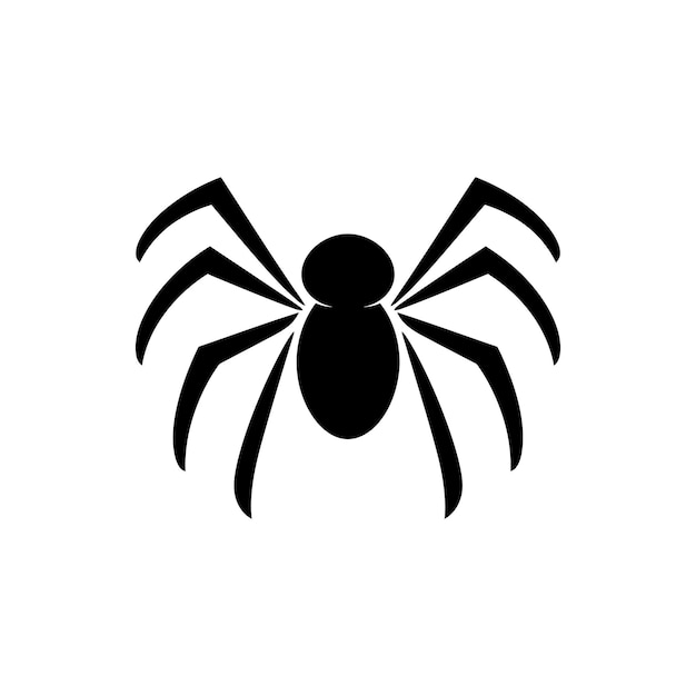 Spider Insect Icon on White Background Simple Vector Illustration