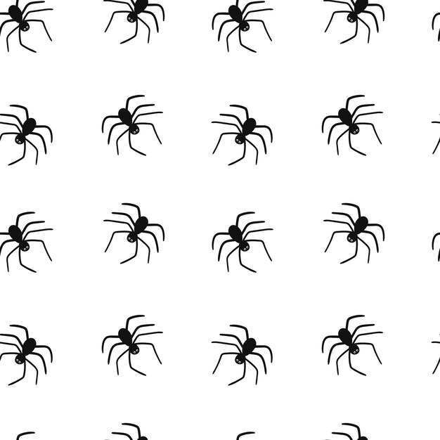 spiders web seamless pattern vector spider isolated on white background halloween pattern