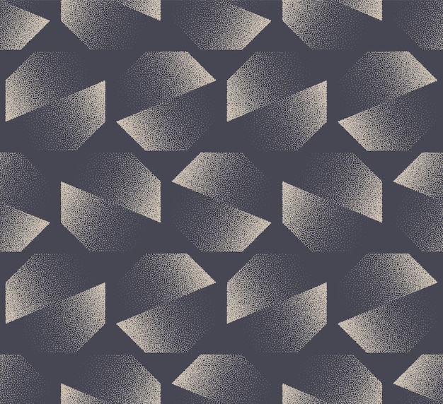split octagons geometric seamless pattern vector dot work abstract background