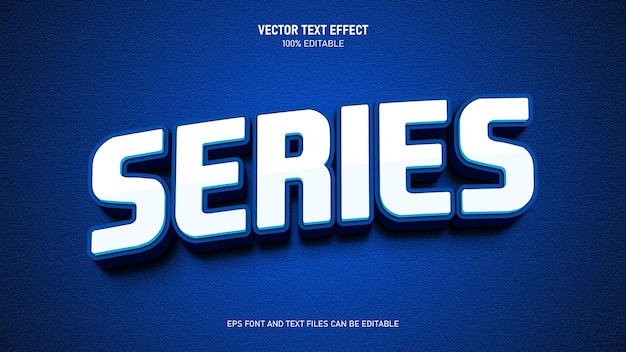 Sports game series editable text effect