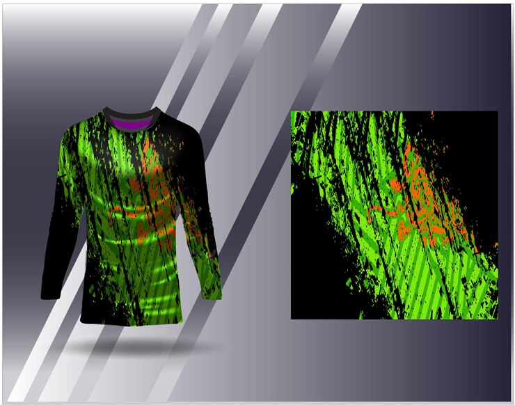 Sports jersey and tshirt template sports design for football racing gaming jersey vector