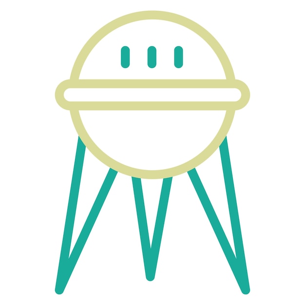 Sputnik vector icon illustration of Space Technology iconset