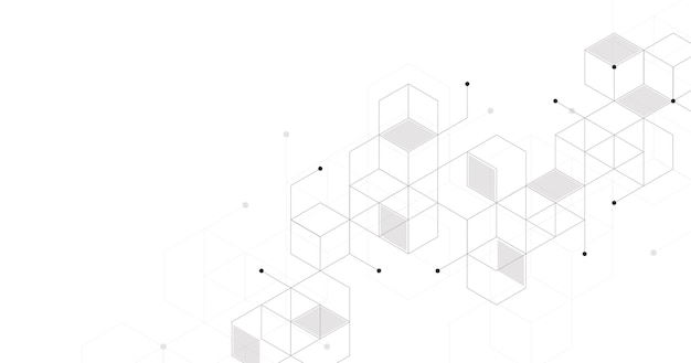 square grid and cube design