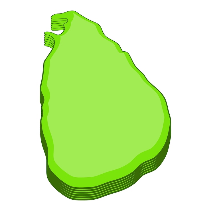 Vector sri lanka map icon cartoon illustration of sri lanka map vector icon for web