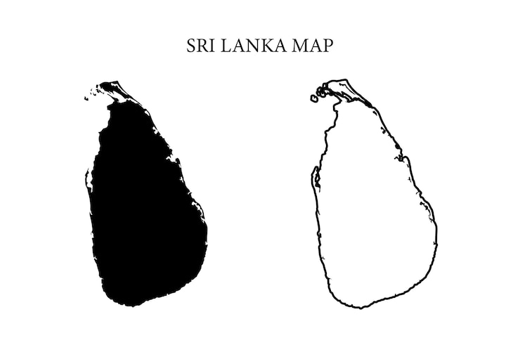 Vector sri lanka region country map vector