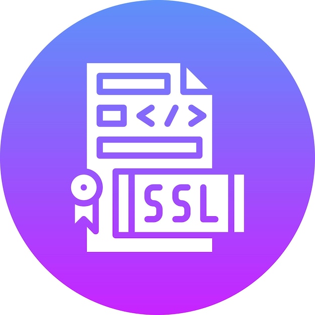 ssl file vector icon illustration of coding and development iconset