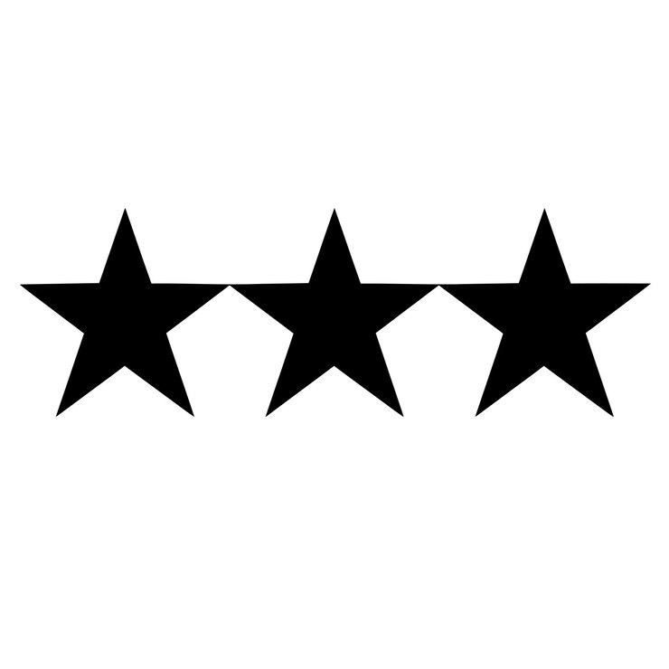 Vector stars black set