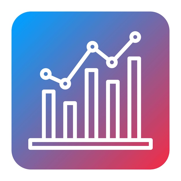statistics icon vector image can be used for market research