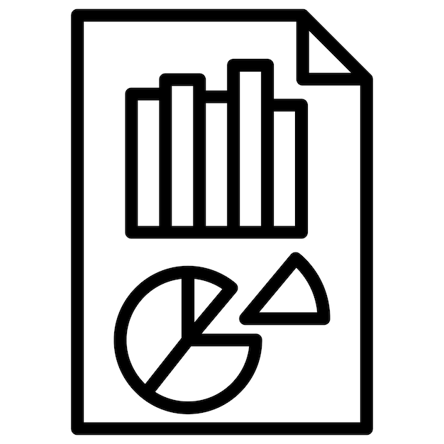 Statistics Report icon vector image Can be used for Documents And Files