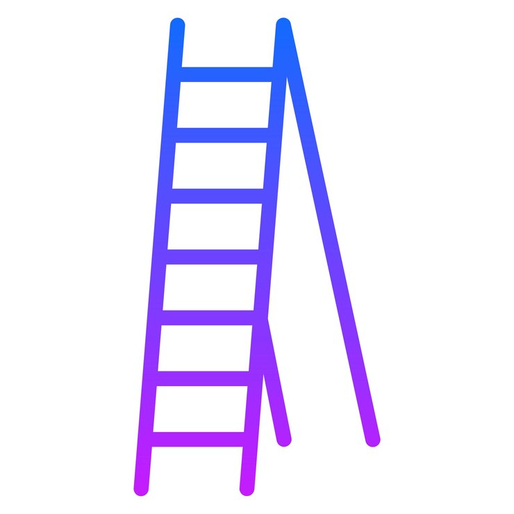 Vector stepladder vector icons