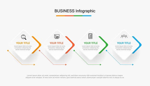 steps business data visualization timeline process infographic template design