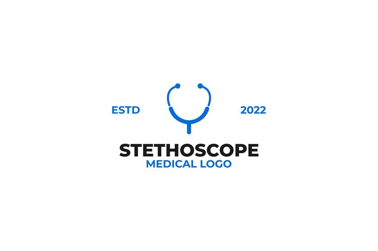 Vector stethoscope icon design. health and medicine logo template illustration