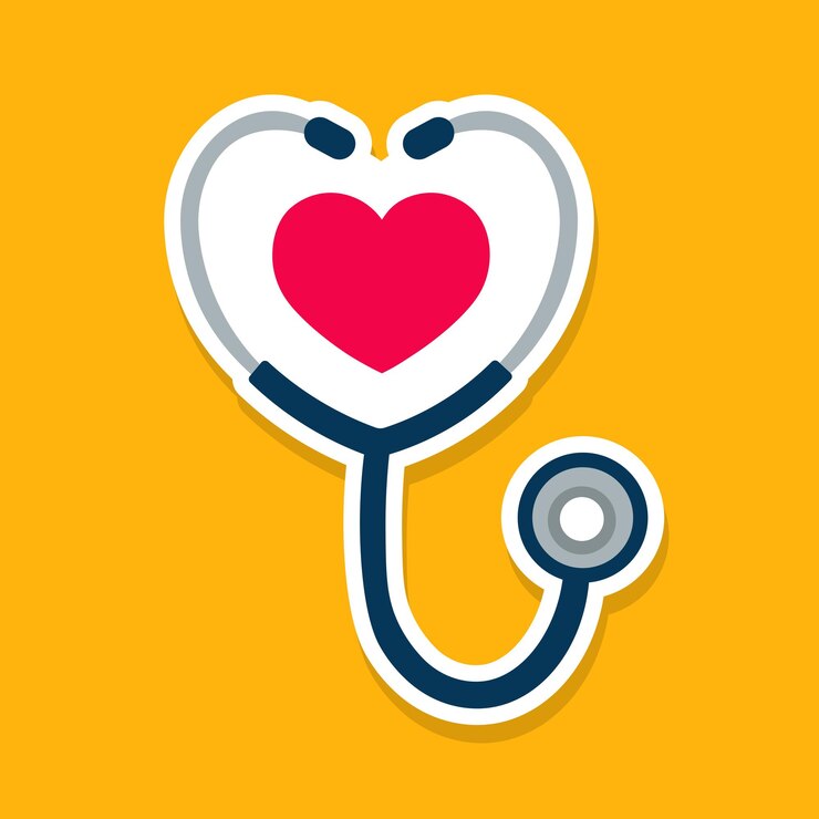 Stethoscope sticker vector die cut sticker
