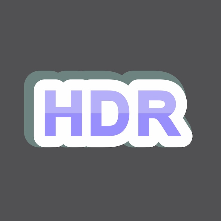 Vector sticker hdr off suitable for photo editing symbol design editable 1