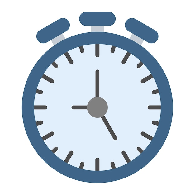 Stopwatch Flat Illustration