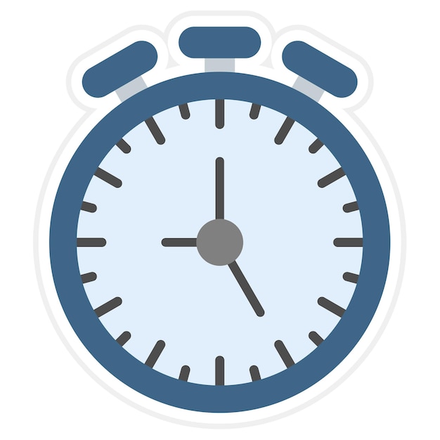 Stopwatch Flat Illustration