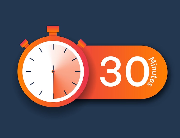 Vector stopwatch icon minutes