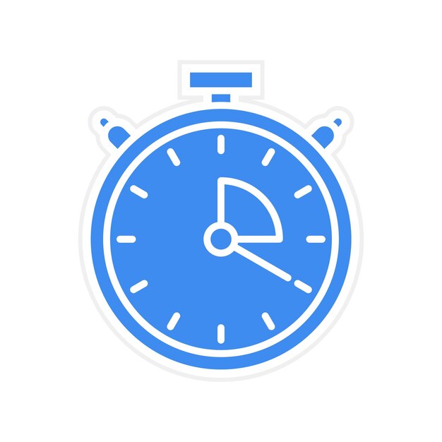 Stopwatch icon vector image Can be used for Soccer