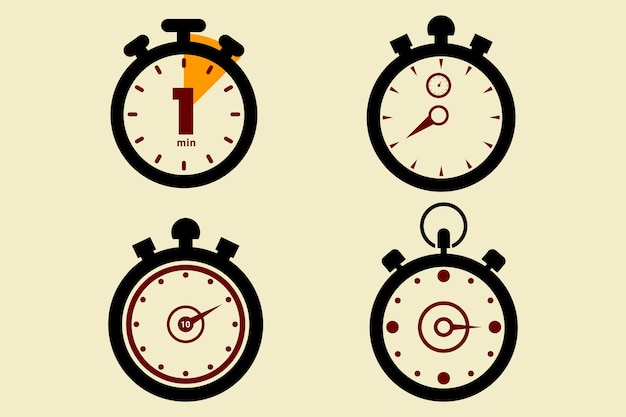 stopwatch vector illustration Stopwatch stop watch timer logo icon