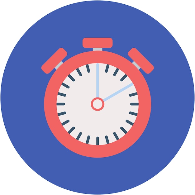 Stopwatch Vector Illustration Style