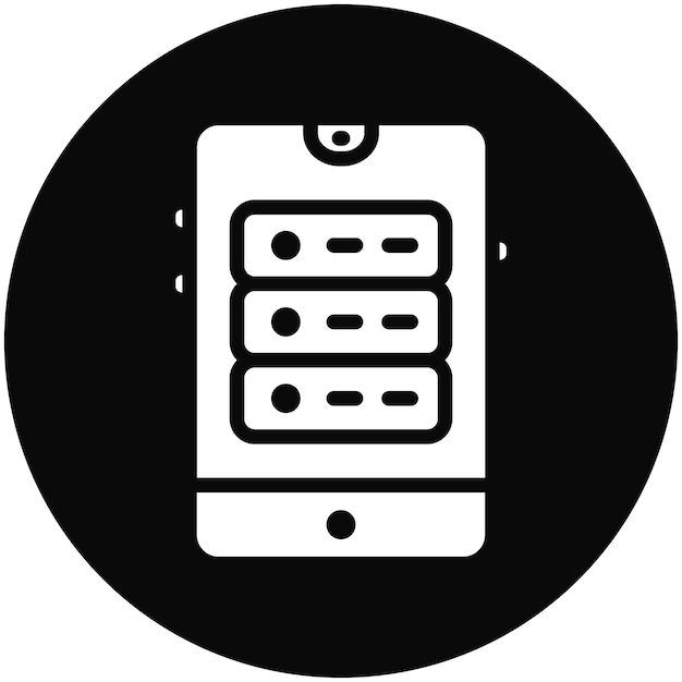 storage vector icon illustration of mobile ui ux iconset