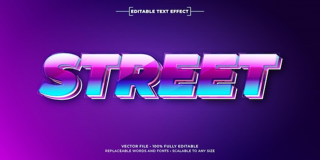 Street 3d text