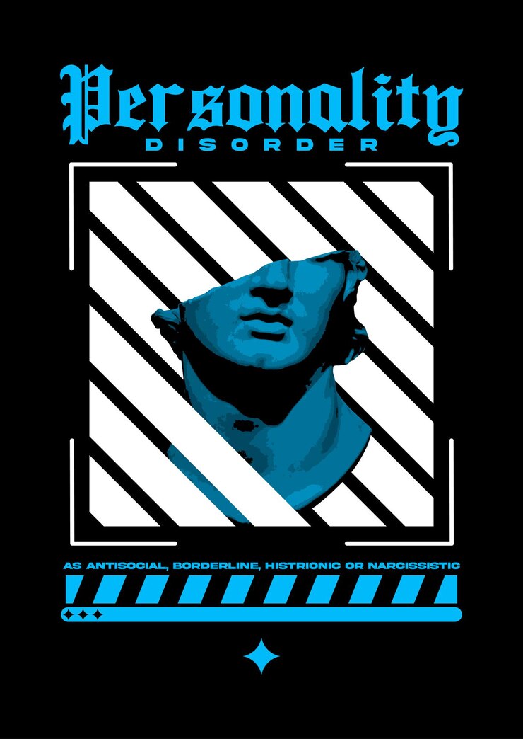 Vector streetwear personality disorder clothing fashion design vector