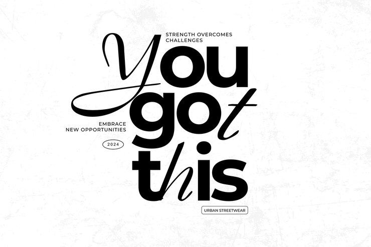 Vector streetwear typography quotes graphic tee design style template vector