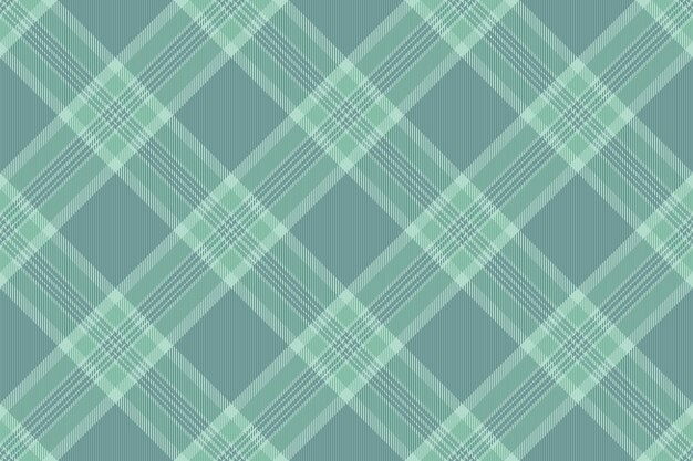 Stripped textile fabric tartan elegant plaid seamless vector Finish texture pattern background check in pastel and teal colors