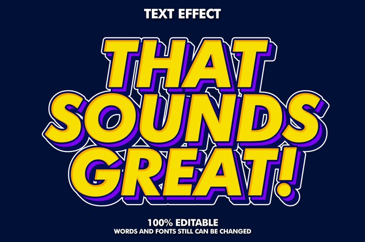Vector strong bold retro pop art text effect for old style