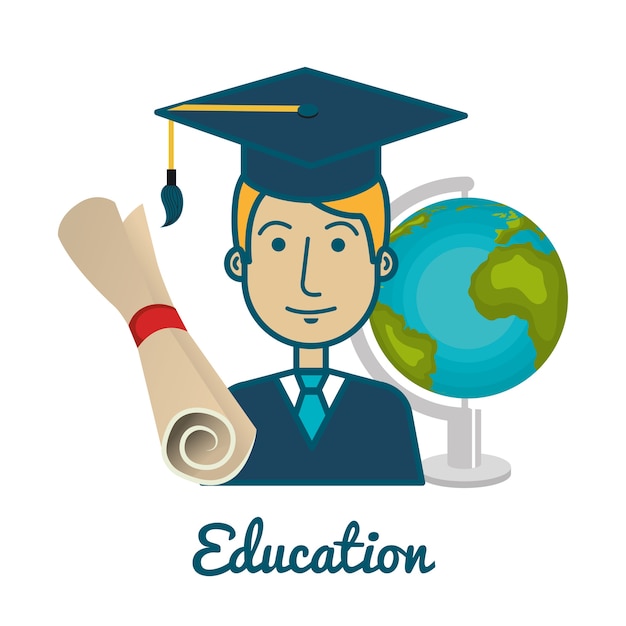 student graduation uniform icon