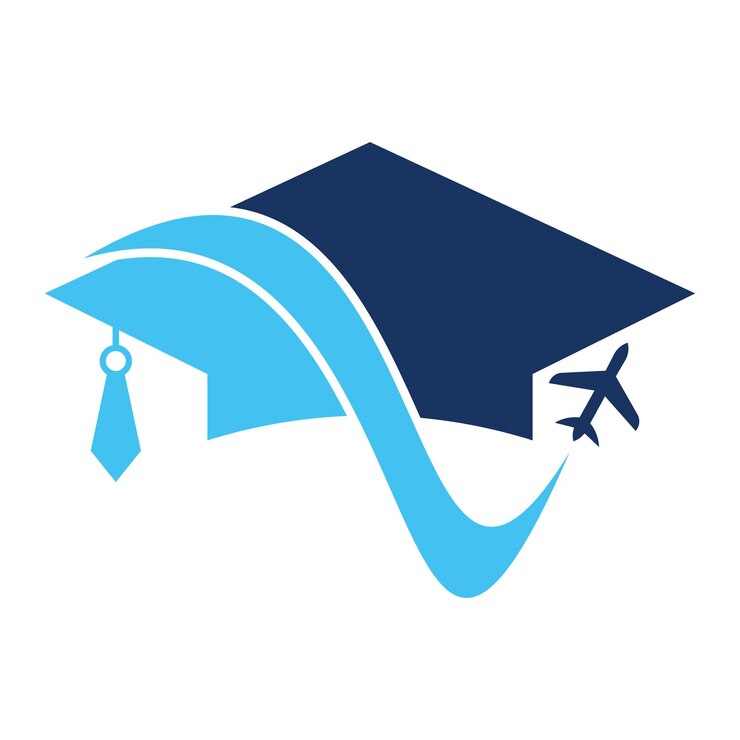 Study travel logo design vector Travel School Education Logo Design Element