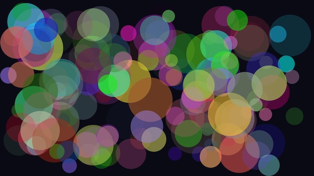Stunning Abstract Colourful Circle Burst Background with Glowing Overlapping Shapes