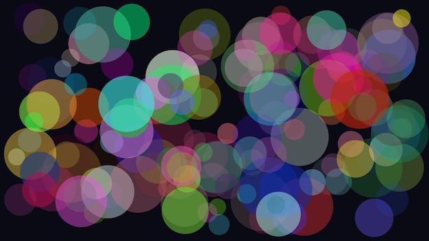 Stunning Abstract Colourful Circle Burst Background with Glowing Overlapping Shapes